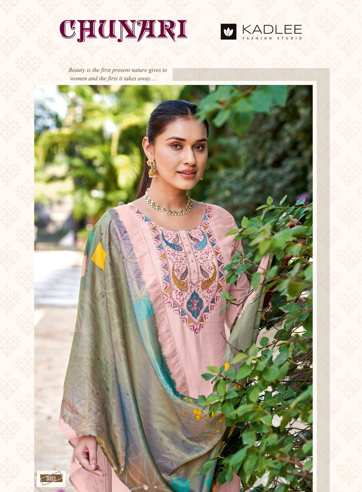 Chunari Kadlee Rayon Slub Readymade Pant Style Suits Manufacturer Gujarat
