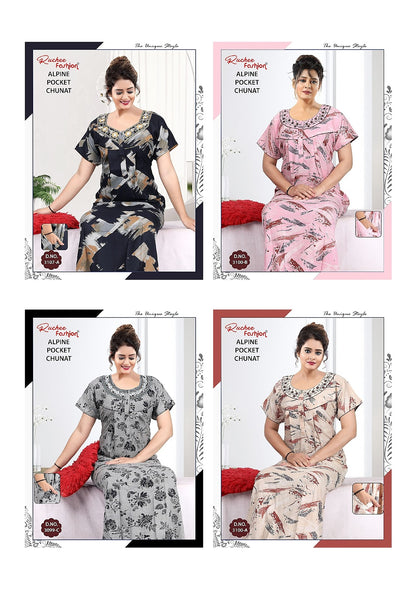 Chunat 2904 Ruchee Fashion Alpine Night Gowns Wholesale