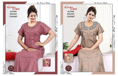 Chunat 2904 Ruchee Fashion Alpine Night Gowns Wholesale