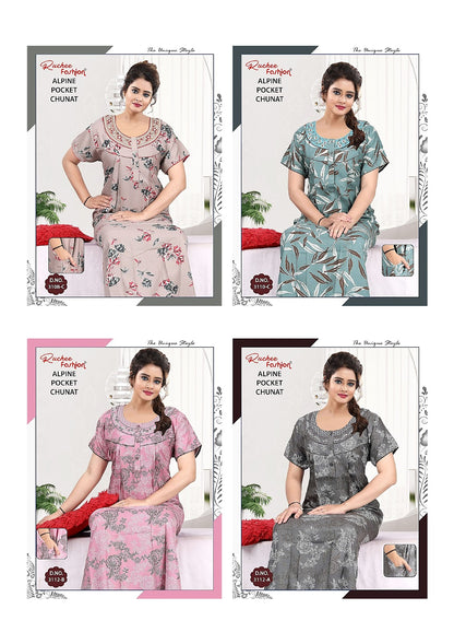 Chunat 2904 Ruchee Fashion Alpine Night Gowns Wholesale