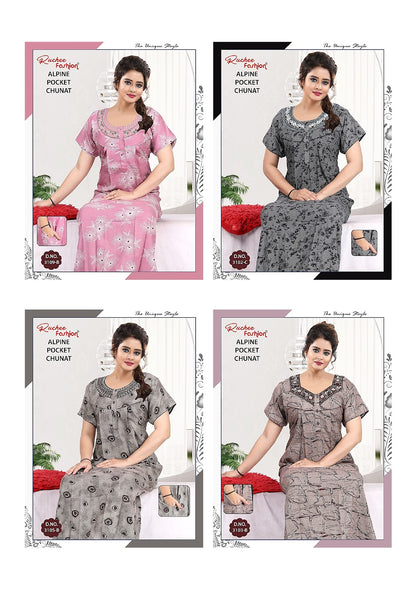 Chunat 2904 Ruchee Fashion Alpine Night Gowns Wholesale