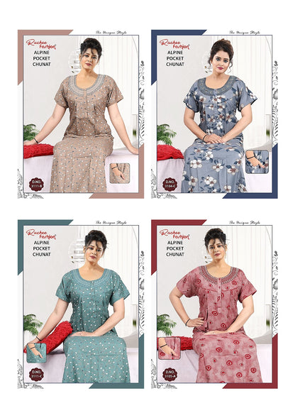 Chunat 2904 Ruchee Fashion Alpine Night Gowns Wholesale