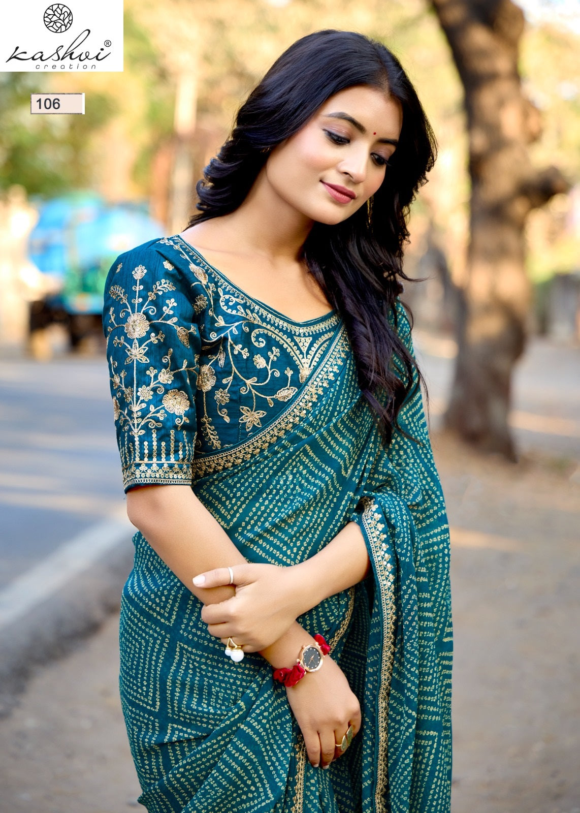 Chuneri Vol 1 Kashvi Creation Mono Georgette Sarees Wholesale