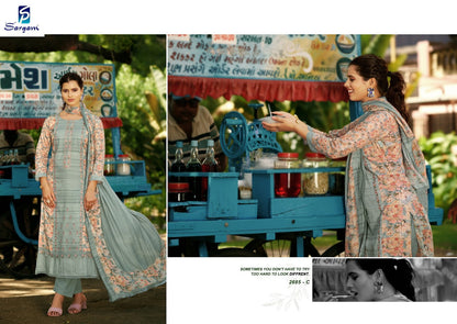 Chuski Sargam Prints Pure Jam Pant Style Suits Wholesale Price