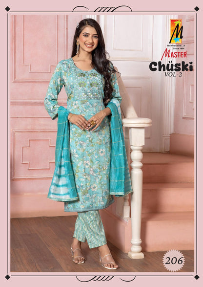 Chuski Vol 2 Master Capsule Print Readymade Pant Style Suits Wholesale Rate