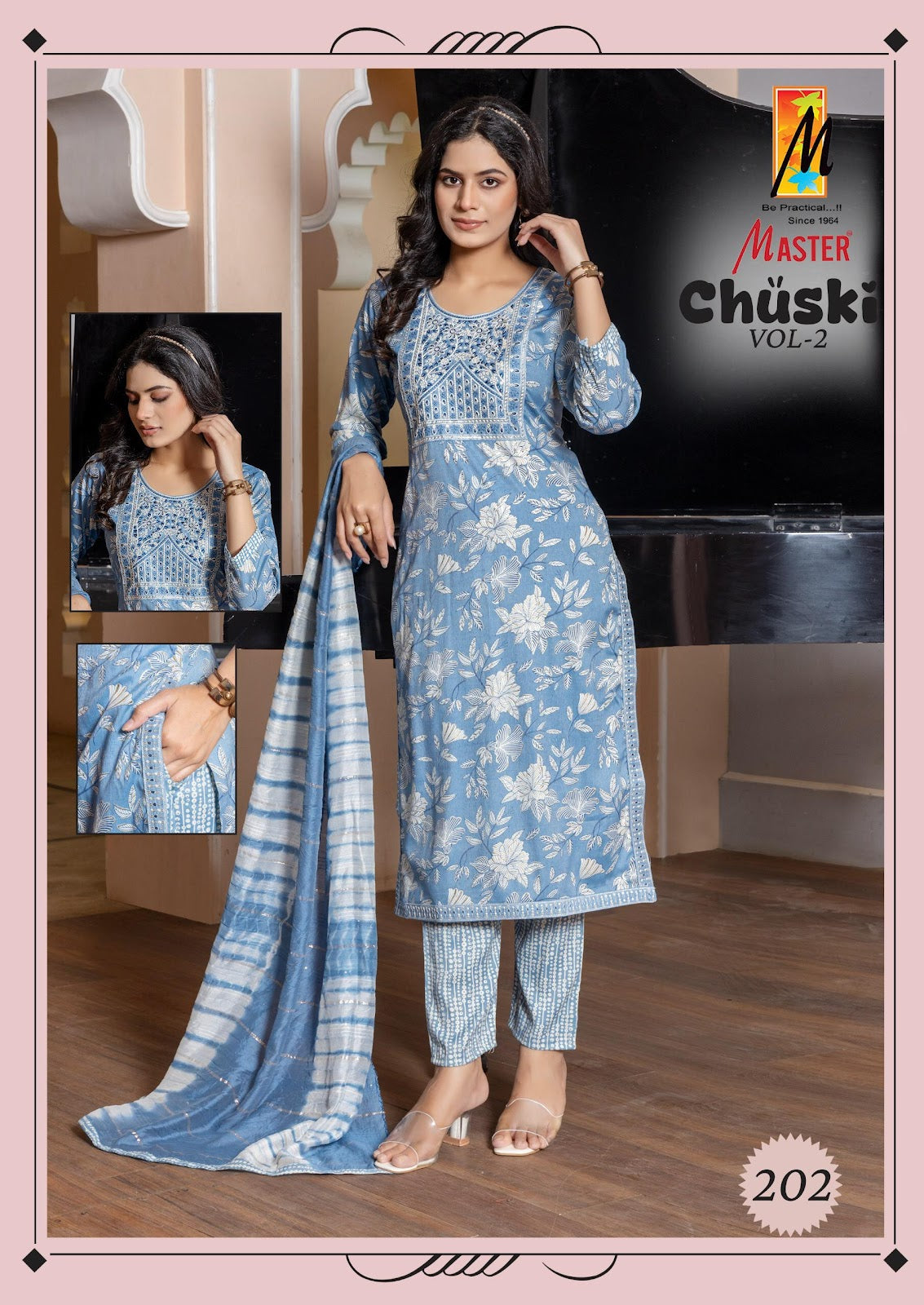 Chuski Vol 2 Master Capsule Print Readymade Pant Style Suits Wholesale Rate