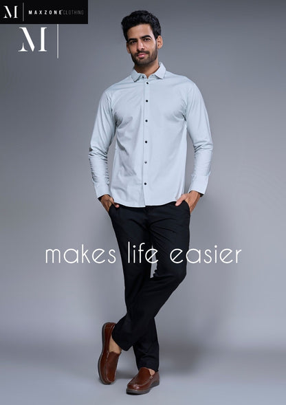 Ci J F1 2395 Full Sleeves Maxzone Clothing Lycra Mens Shirts Manufacturer India