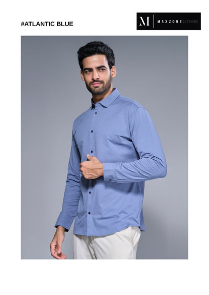 Ci J F1 2395 Full Sleeves Maxzone Clothing Lycra Mens Shirts Manufacturer India