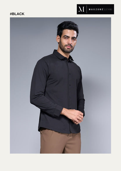 Ci J F1 2395 Full Sleeves Maxzone Clothing Lycra Mens Shirts Manufacturer India