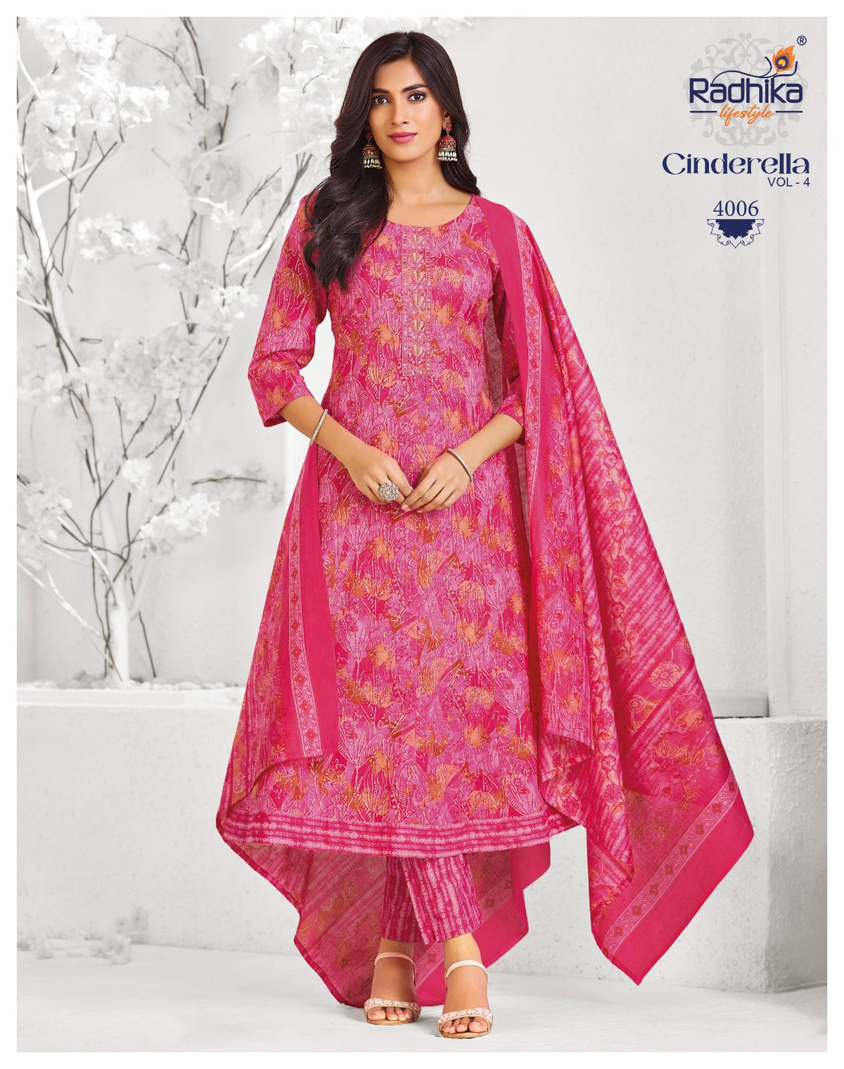 Cinderella Vol 4 Radhika Lifestyle Cotton Readymade Anarkali Suits Wholesaler India