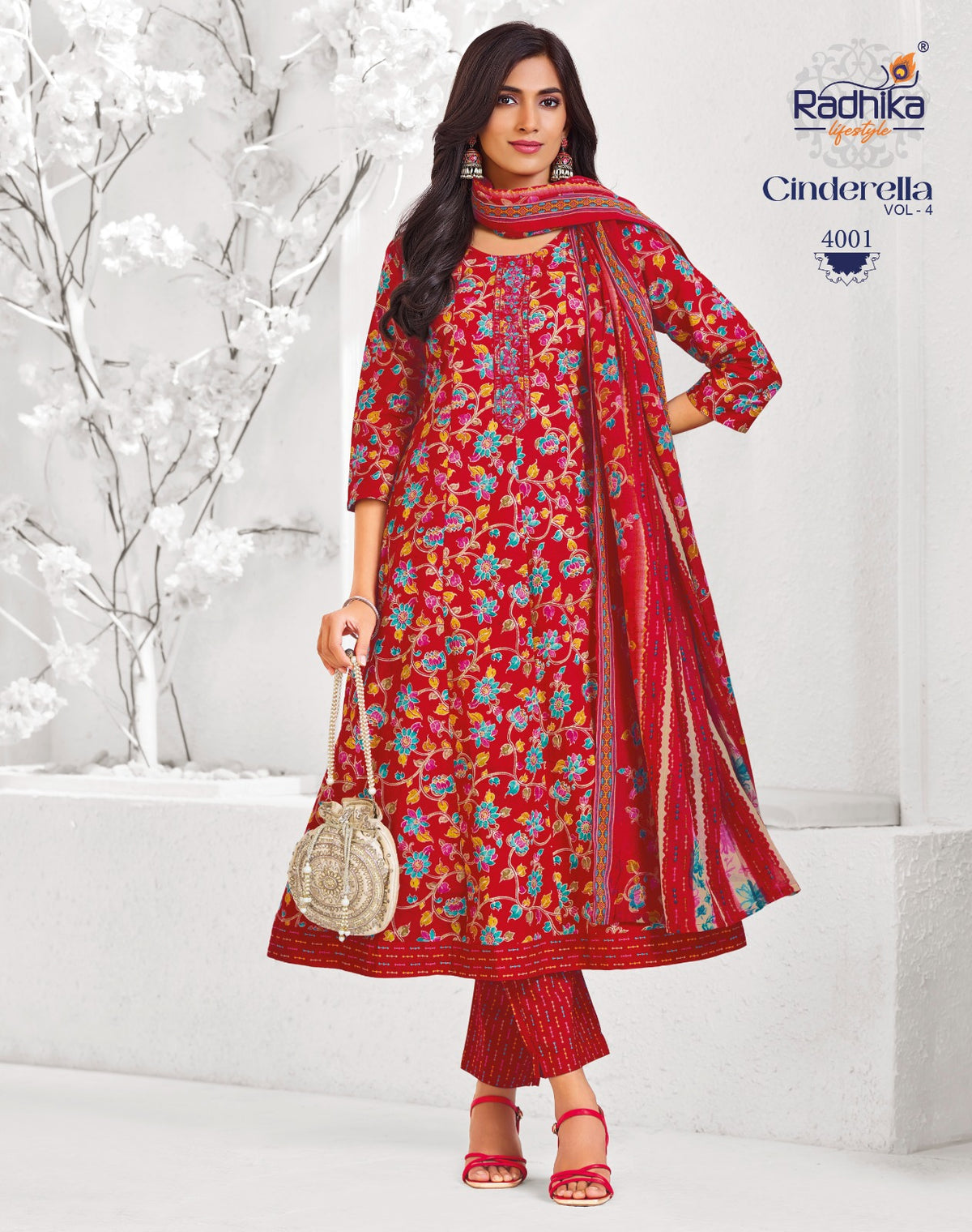 Cinderella Vol 4 Radhika Lifestyle Cotton Readymade Anarkali Suits Wholesaler India