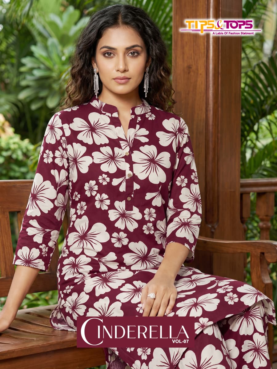Cinderella Vol 7 Tips Tops Reyon Co Ord Set Manufacturer India