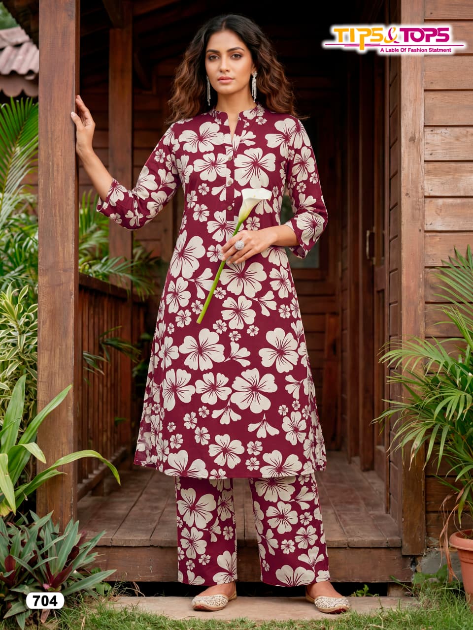 Cinderella Vol 7 Tips Tops Reyon Co Ord Set Manufacturer India