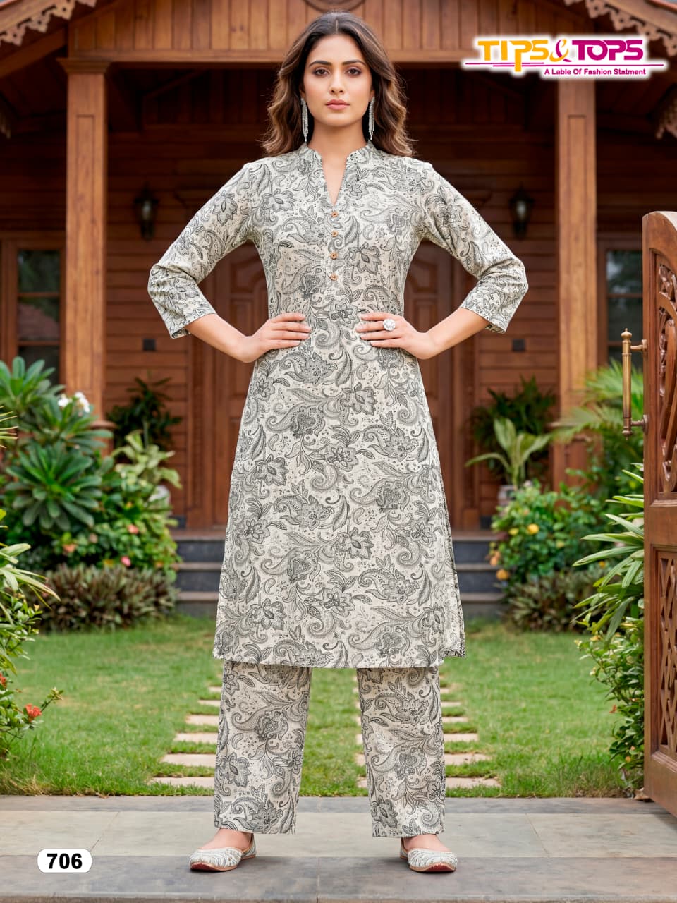 Cinderella Vol 7 Tips Tops Reyon Co Ord Set Manufacturer India