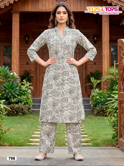 Cinderella Vol 7 Tips Tops Reyon Co Ord Set Manufacturer India