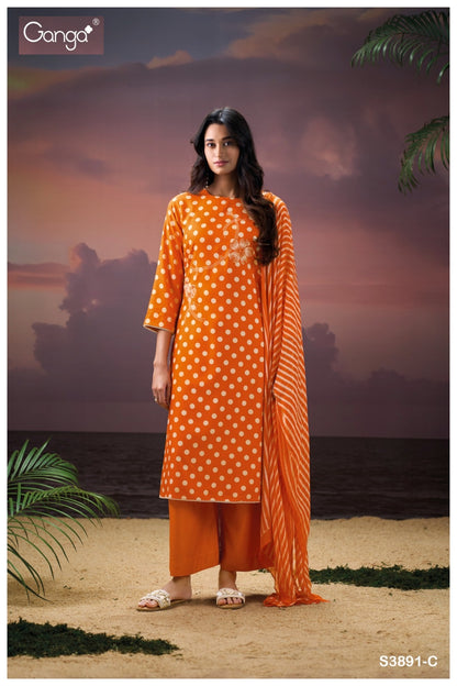 Cinzia 3891 Ganga Pashmina Suits Supplier