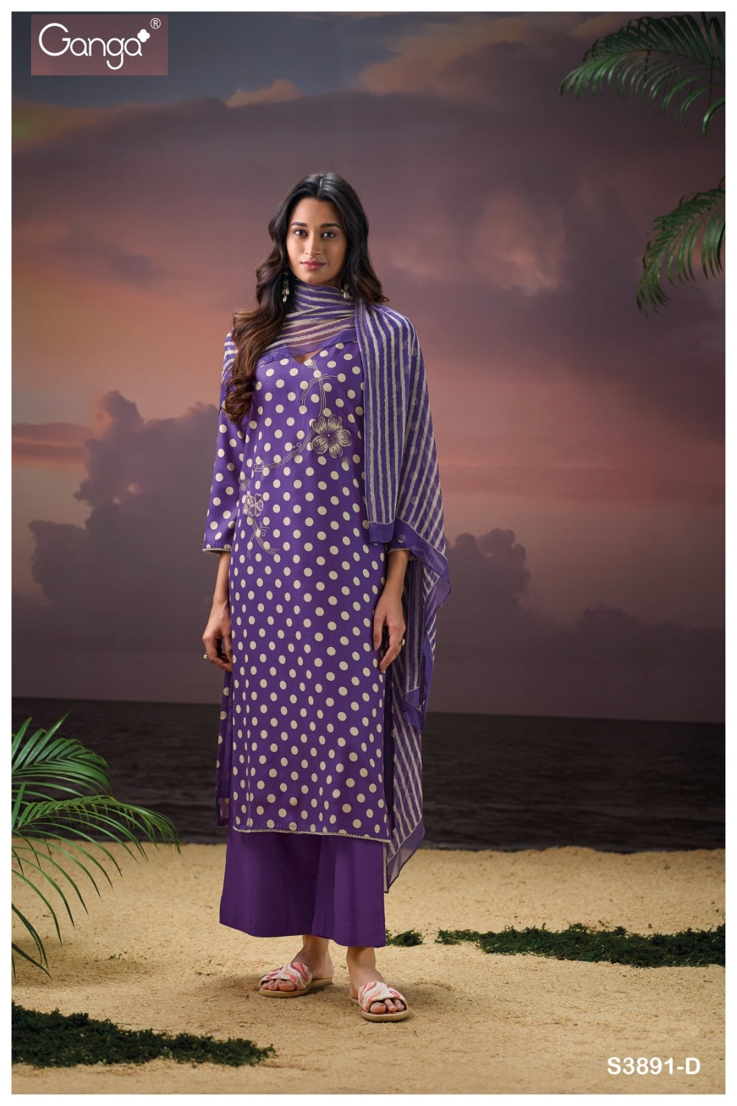 Cinzia 3891 Ganga Pashmina Suits Supplier