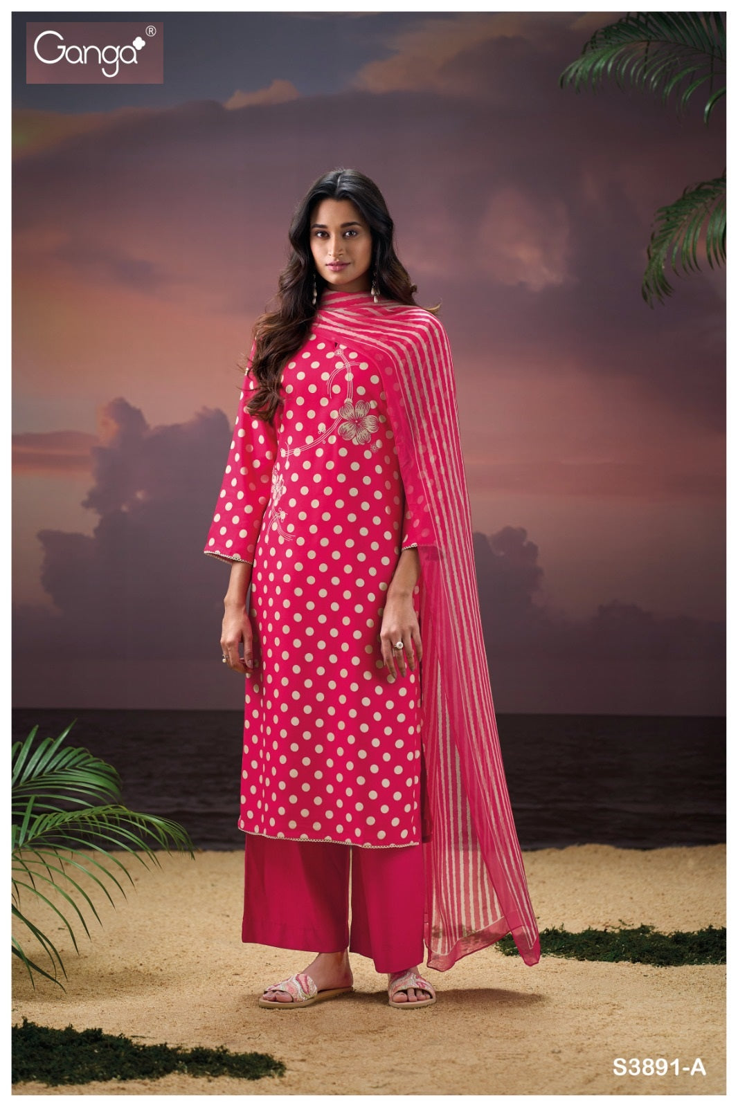 Cinzia 3891 Ganga Pashmina Suits Supplier