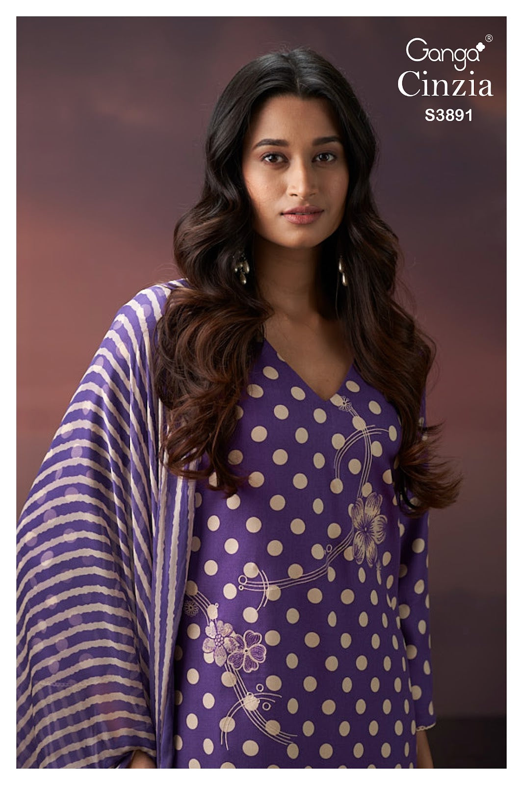 Cinzia 3891 Ganga Pashmina Suits Supplier