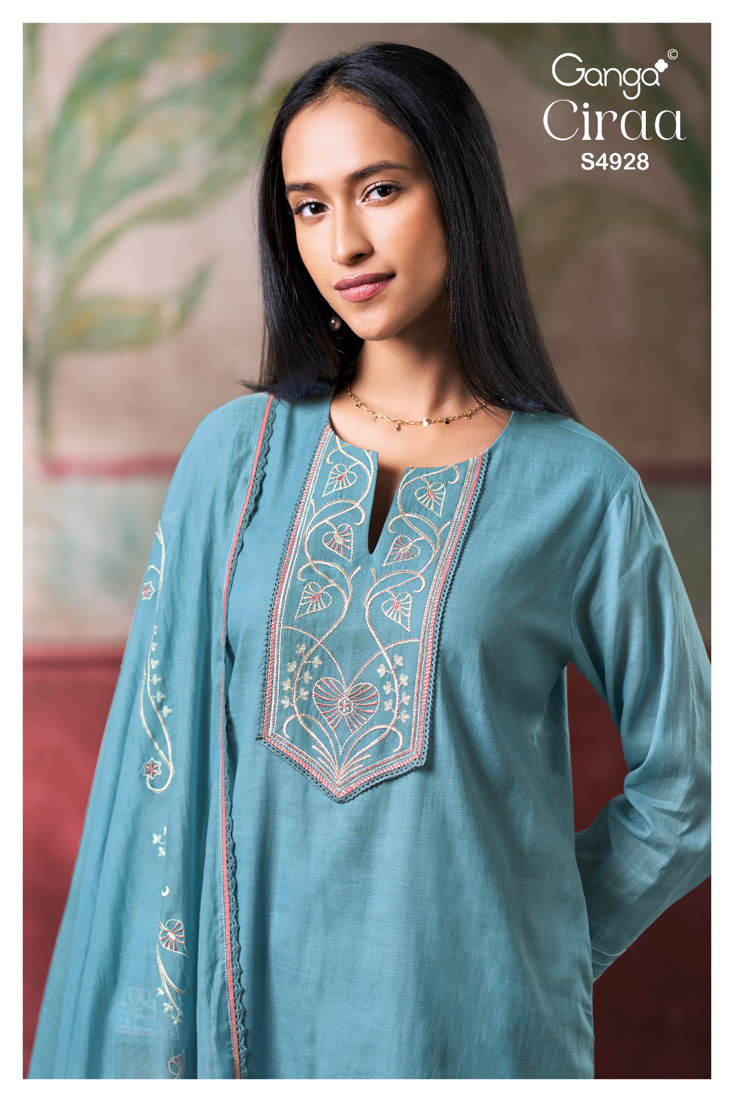 Ciraa S4928 Ganga Bemberg Pant Style Suits Wholesale Price