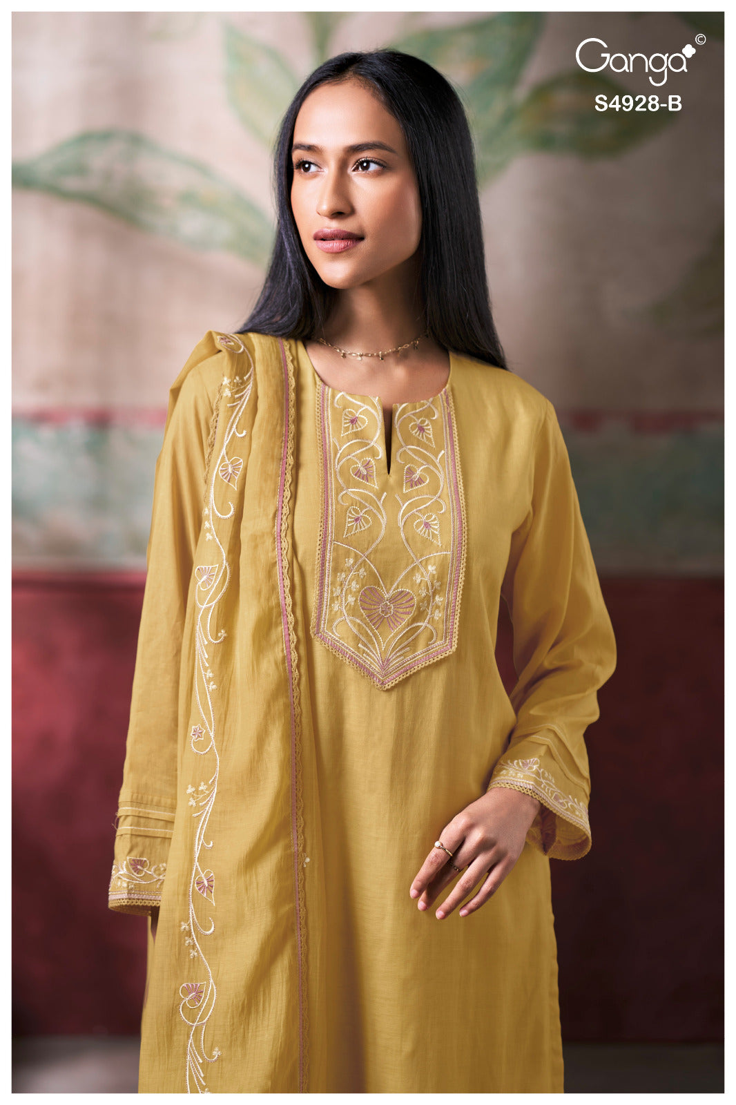 Ciraa S4928 Ganga Bemberg Pant Style Suits Wholesale Price
