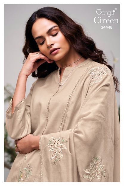 Cireen 4448 Ganga Mul Plazzo Style Suits Supplier India