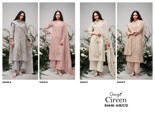 Cireen 4448 Ganga Mul Plazzo Style Suits Supplier India