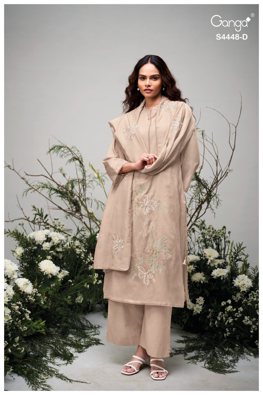 Cireen 4448 Ganga Mul Plazzo Style Suits Supplier India