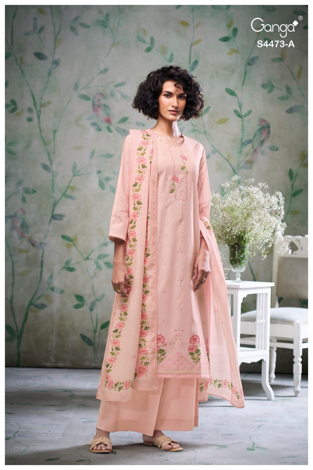 Cirel 4473 Ganga Cotton Plazzo Style Suits Exporter India