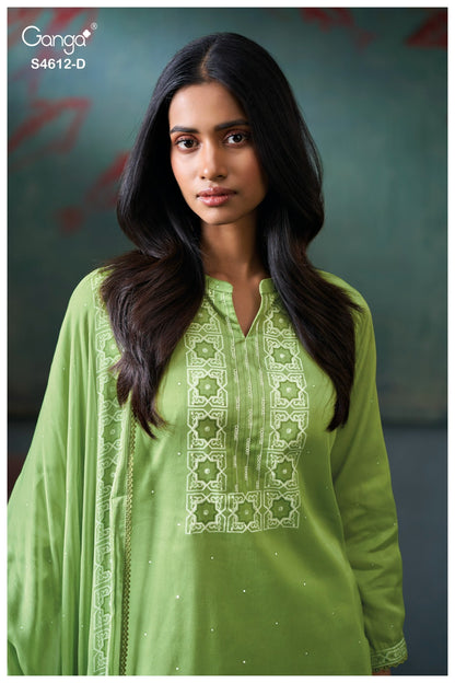 Cirona 4612 Ganga Cotton Satin Pant Style Suits Manufacturer India