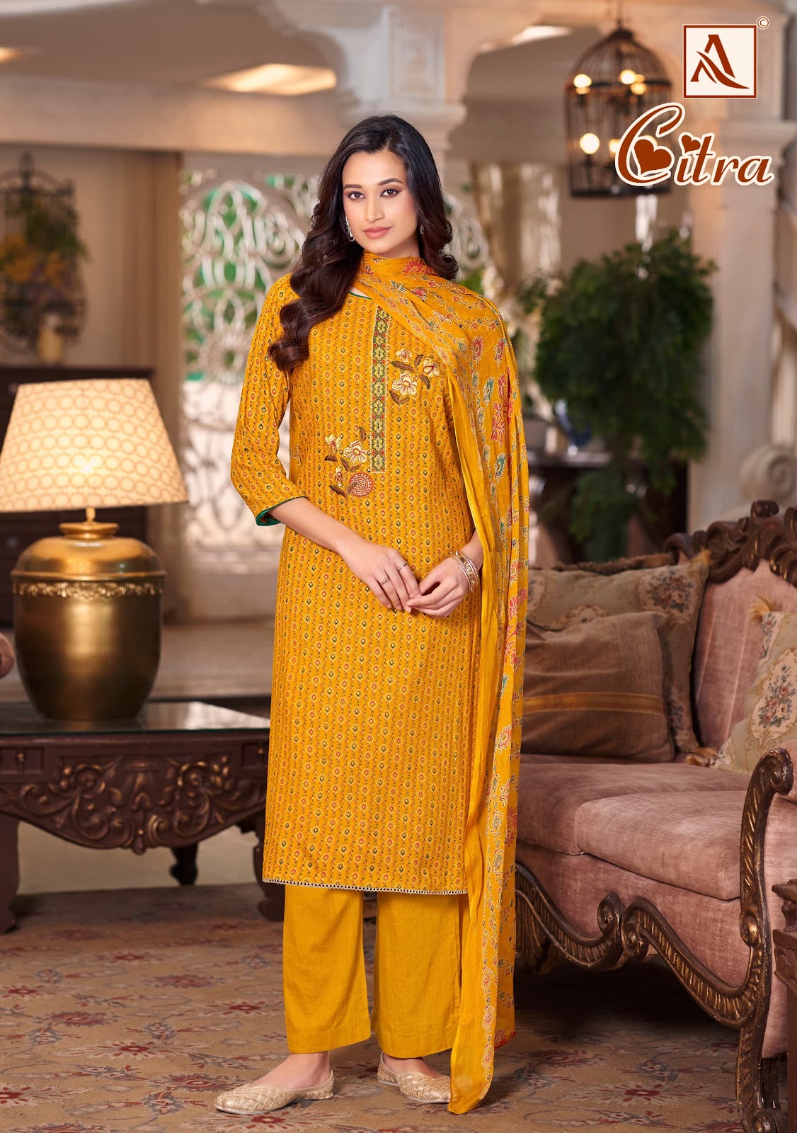 Citra Alok Viscose Rayon Karachi Salwar Suits Manufacturer