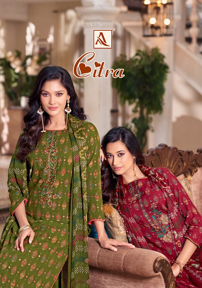 Citra Alok Viscose Rayon Karachi Salwar Suits Manufacturer
