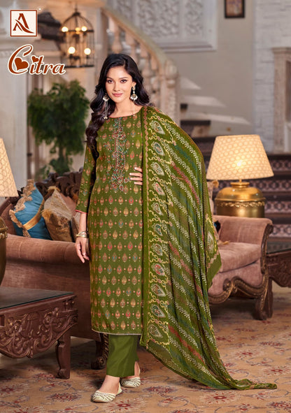 Citra Alok Viscose Rayon Karachi Salwar Suits Manufacturer