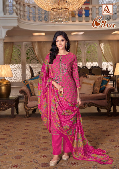 Citra Alok Viscose Rayon Karachi Salwar Suits Manufacturer