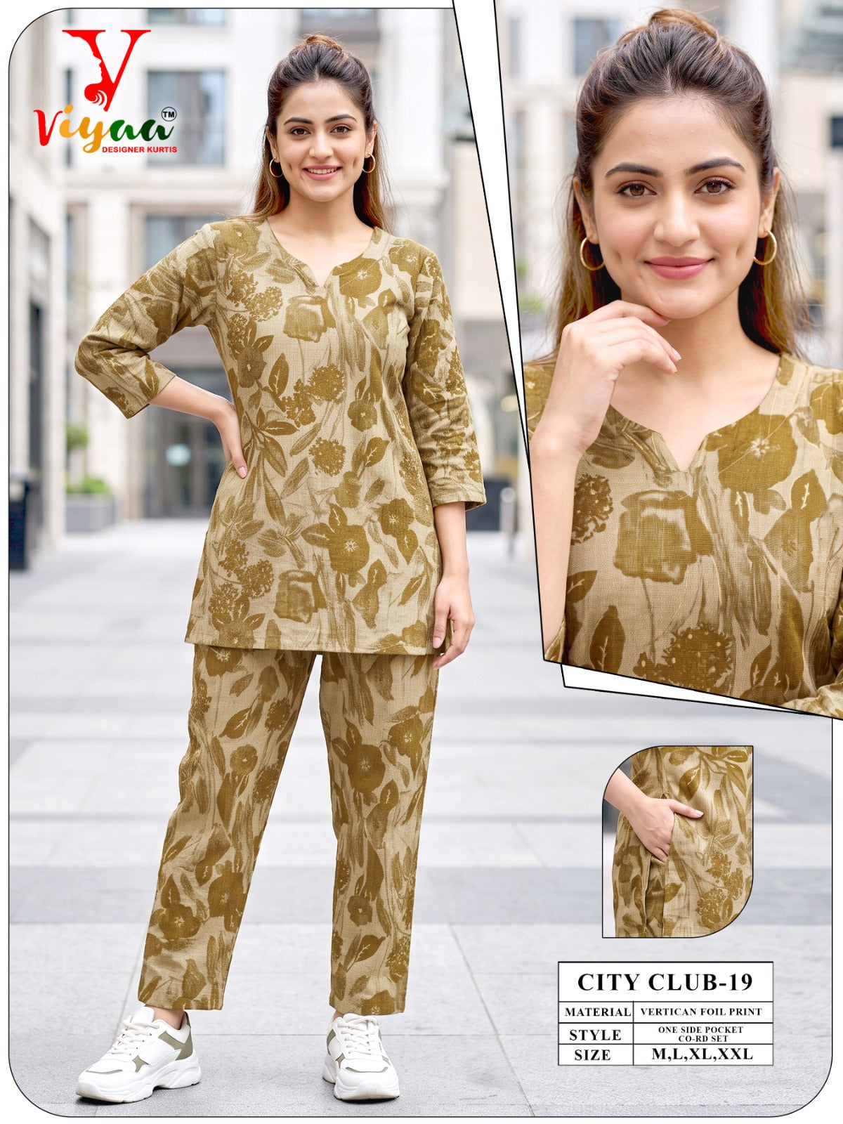 City Club Viyaa Vertican Co Ord Set Exporter India