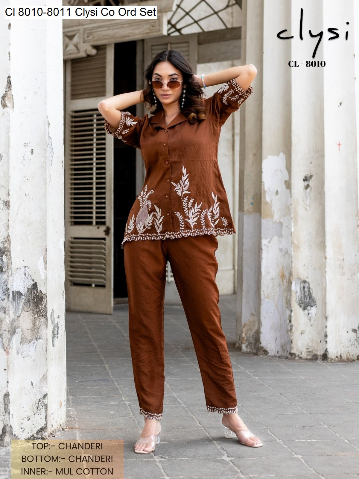 Cl 8010-8011 Clysi Chanderi Co Ord Set Supplier Gujarat