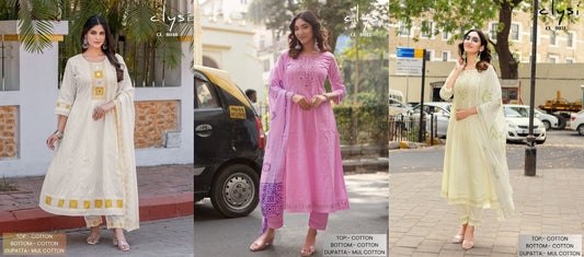 Cl 8031-32-8046 Clysi Cotton Readymade Anarkali Suits Exporter