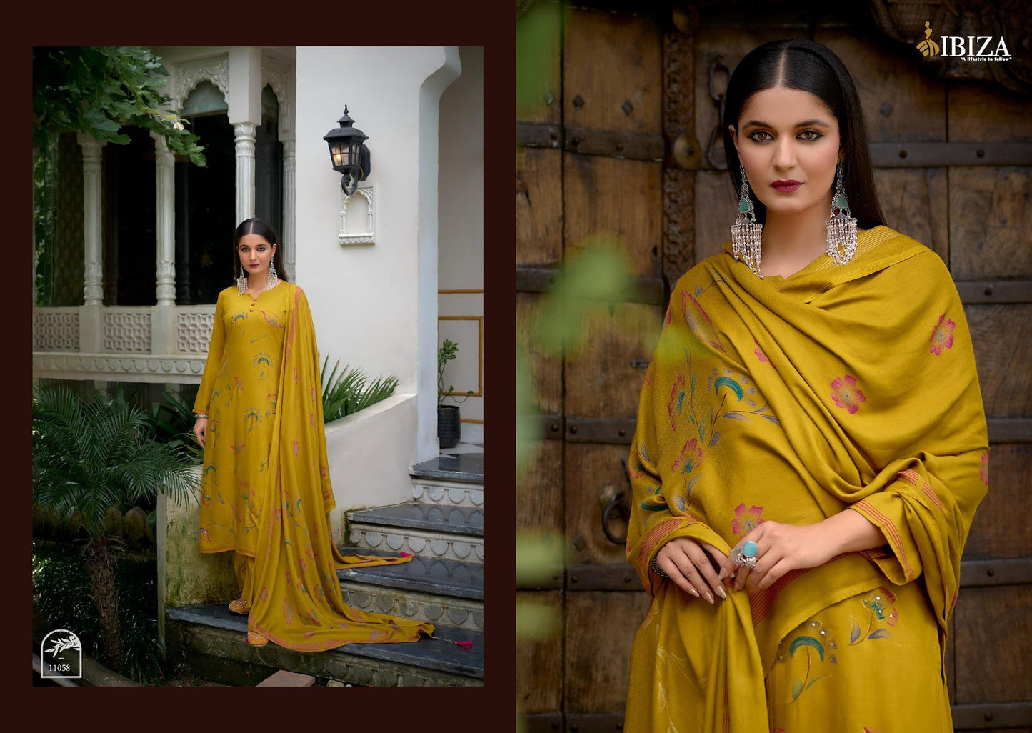 Clara Ibiza Viscose Pashmina Suits Wholesale Price