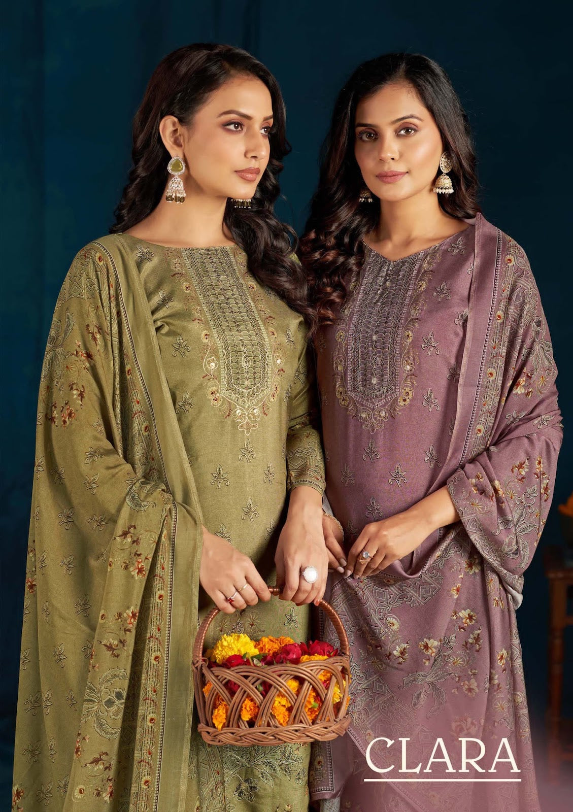 Clara Sargam Prints Muslin Pant Style Suits Wholesaler Ahmedabad