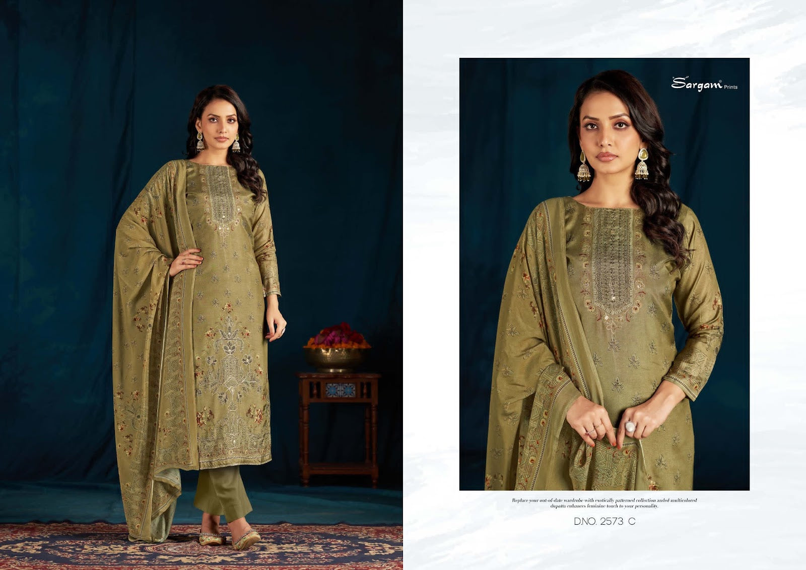 Clara Sargam Prints Muslin Pant Style Suits Wholesaler Ahmedabad