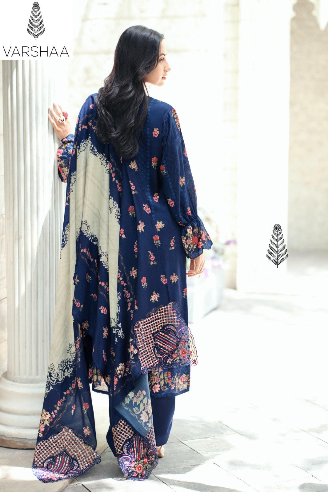 Clara Varshaa Viscose Muslin Pant Style Suits Supplier India