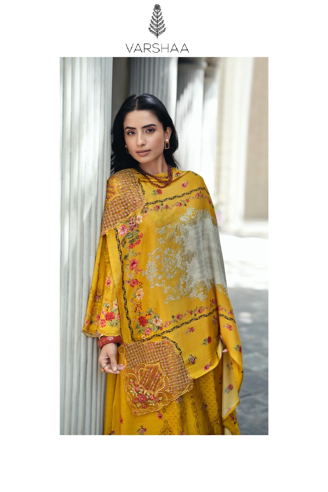 Clara Varshaa Viscose Muslin Pant Style Suits Supplier India