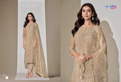 Clara Vipul Satin Pant Style Suits Exporter India