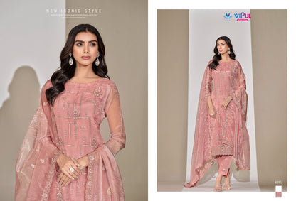 Clara Vipul Satin Pant Style Suits Exporter India