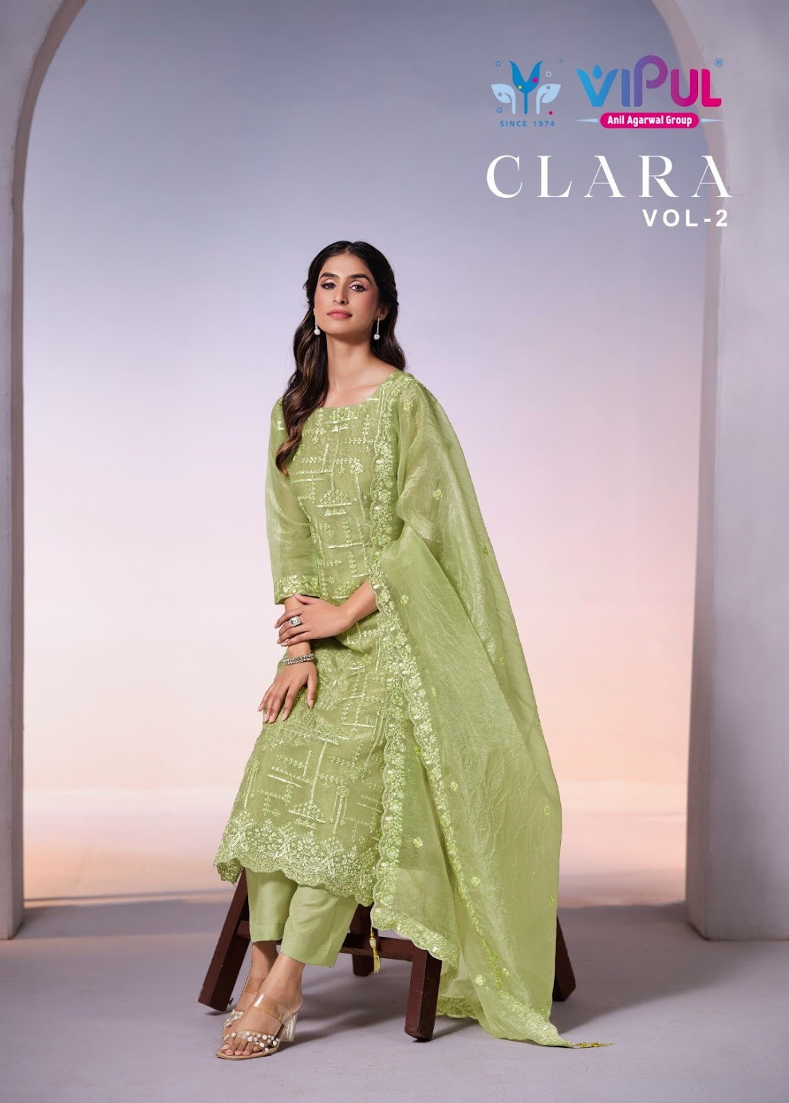 Clara Vol 2 Vipul Organza Pant Style Suits Wholesale Price