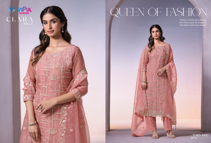 Clara Vol 2 Vipul Organza Pant Style Suits Wholesale Price