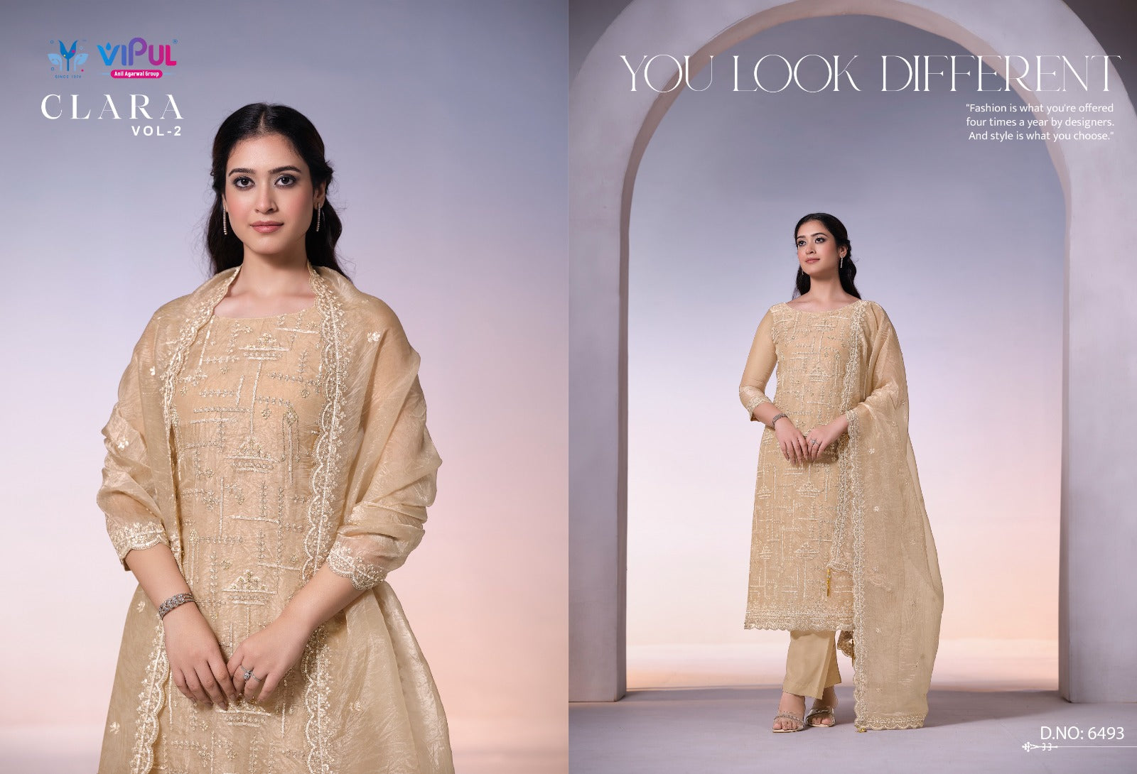 Clara Vol 2 Vipul Organza Pant Style Suits Wholesale Price