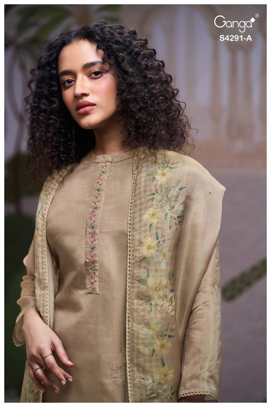 Clarae S4291 Ganga Bemberg Silk Plazzo Style Suits Wholesaler