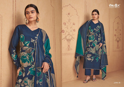 Clarissa Omtex Silk Pant Style Suits Wholesaler