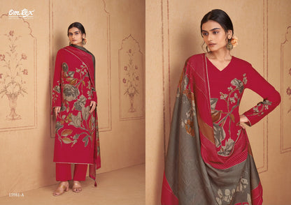 Clarissa Omtex Silk Pant Style Suits Wholesaler